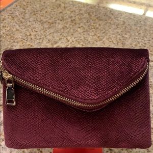 Madison West small velvet crossbody purse